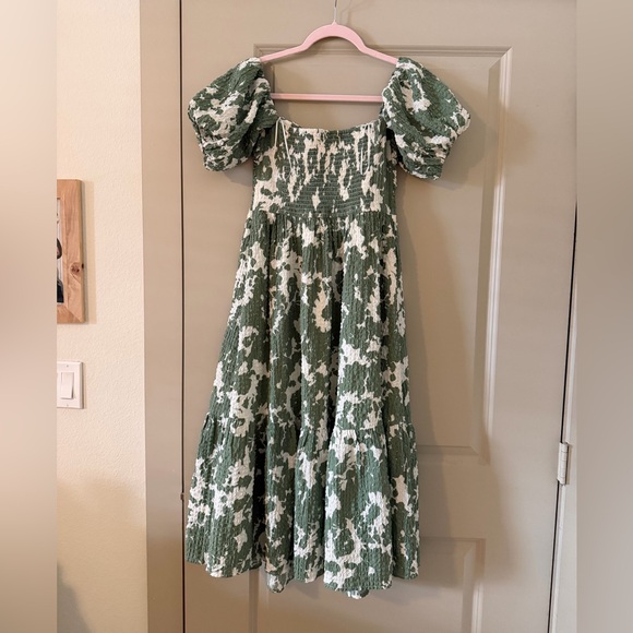 Abercrombie & Fitch NWT Emerson Green Floral Dress - Size S - Picture 5 of 5
